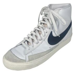 Nike Blazer ‘77 Mid Sneakers Retro Vintage Mens 11 White Black Shoes BQ6806-100